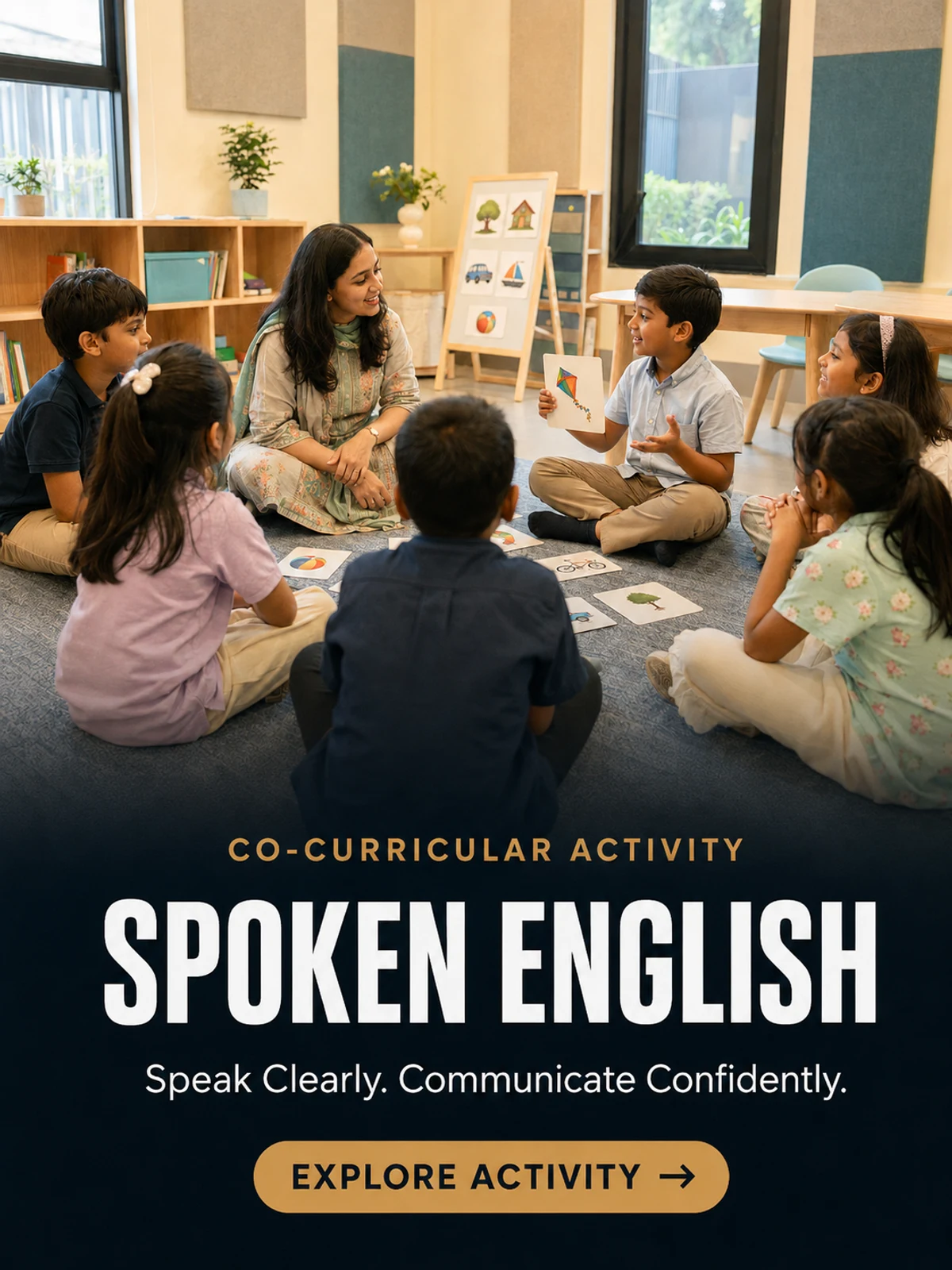 Children taking part in Spoken English